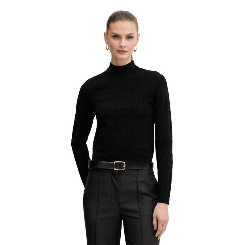 Ženska rolka Michael Kors Emboss mk mock nk top (long sleeve)