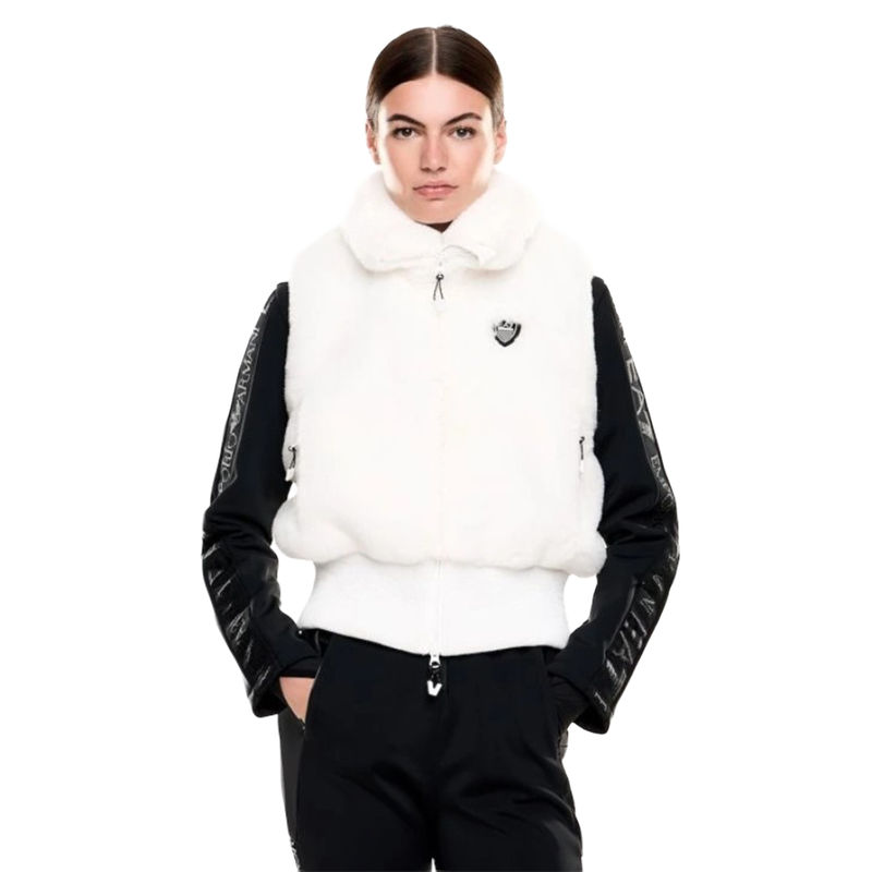 Ženski prsluk Emporio Armani Ski cortina eco-fur vest