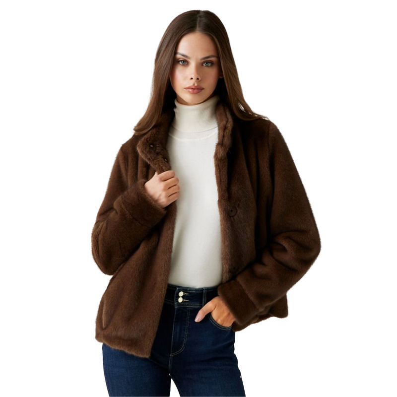 Ženska jakna Guess Luna faux fur jacket