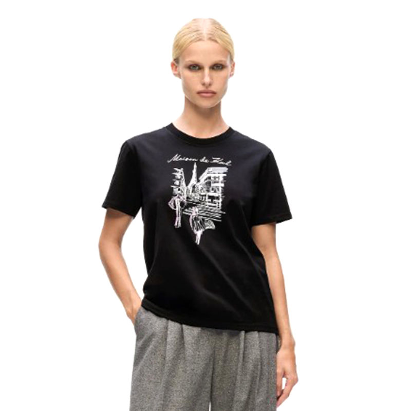 Ženska majica Karl Lagerfeld Paris sketch street t-shirt