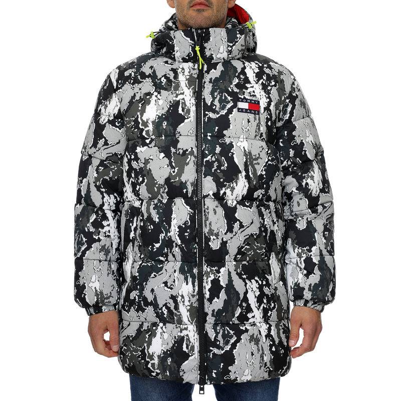 Muška zimska jakna Tommy Hilfiger TJM AOP LONG PUFFER