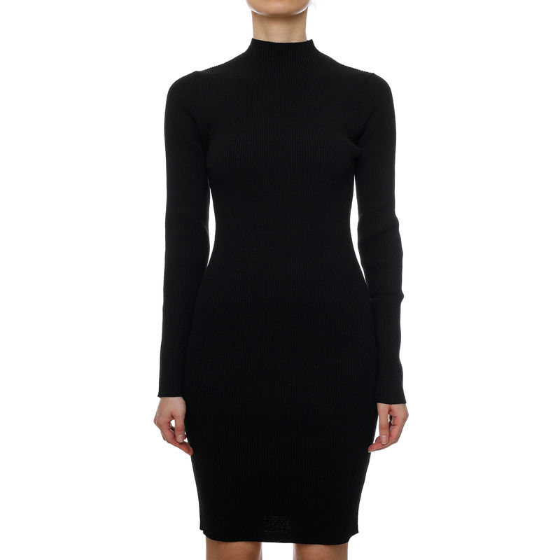 Ženska haljina Calvin Klein Iconic Rib Mock Neck Dress