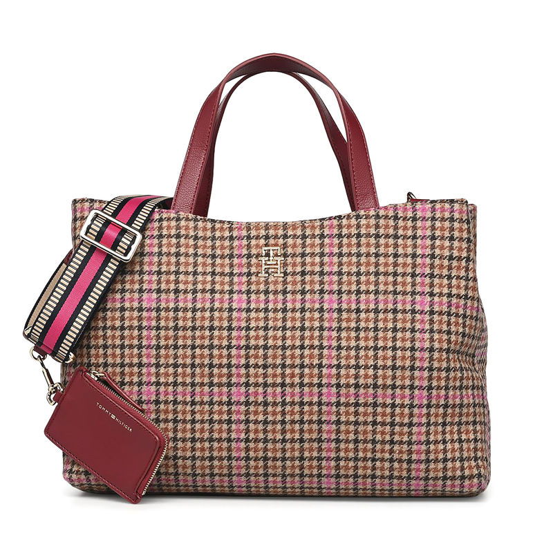 Ženska torba TOMMY HILFIGER TOMMY LIFE SATCHEL CHECK