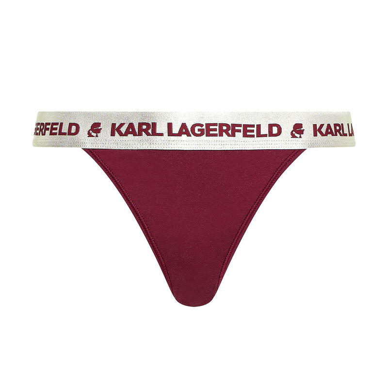 Ženski veš Karl Lagerfeld Metallic Logo Brazilian