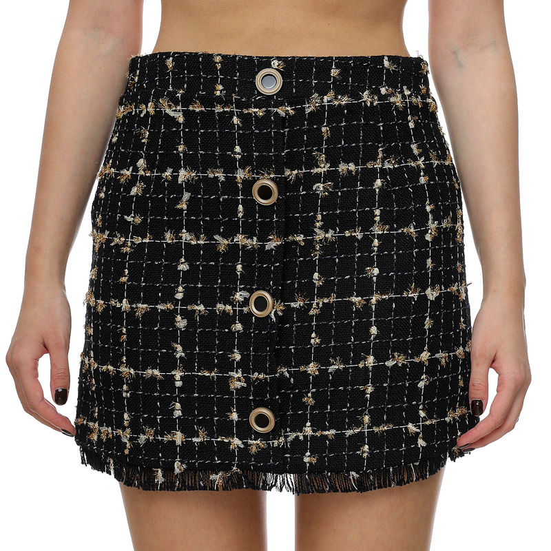 Ženska suknja Lola By Maite Check Mini Skirt
