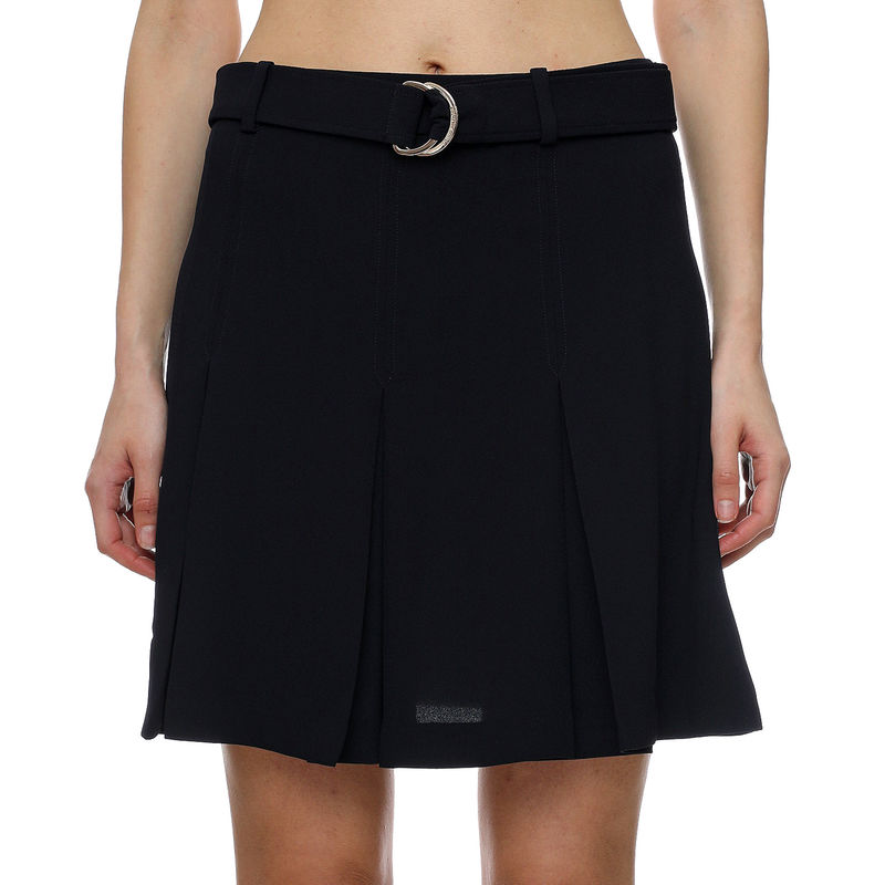 Ženska suknja Tommy Hilfiger FLUID TWILL PLEATED SHORT SKIRT