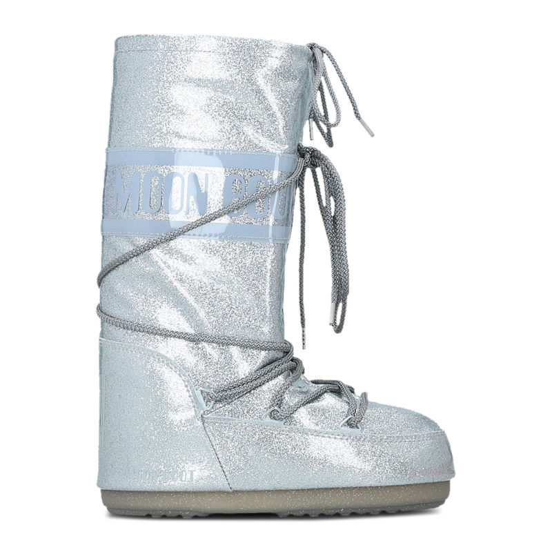 Ženske čizme Moon Boot Icon glitter silver