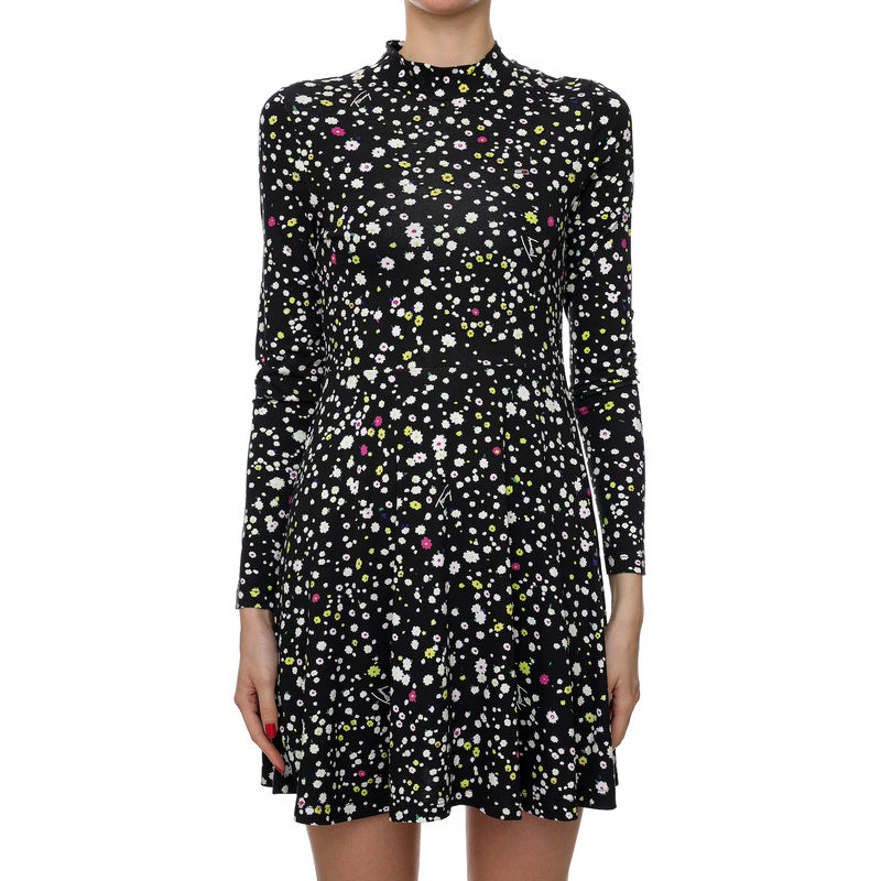 Ženska haljina Tommy Hilfiger TJW PRINTED FIT AND FLARE DRESS