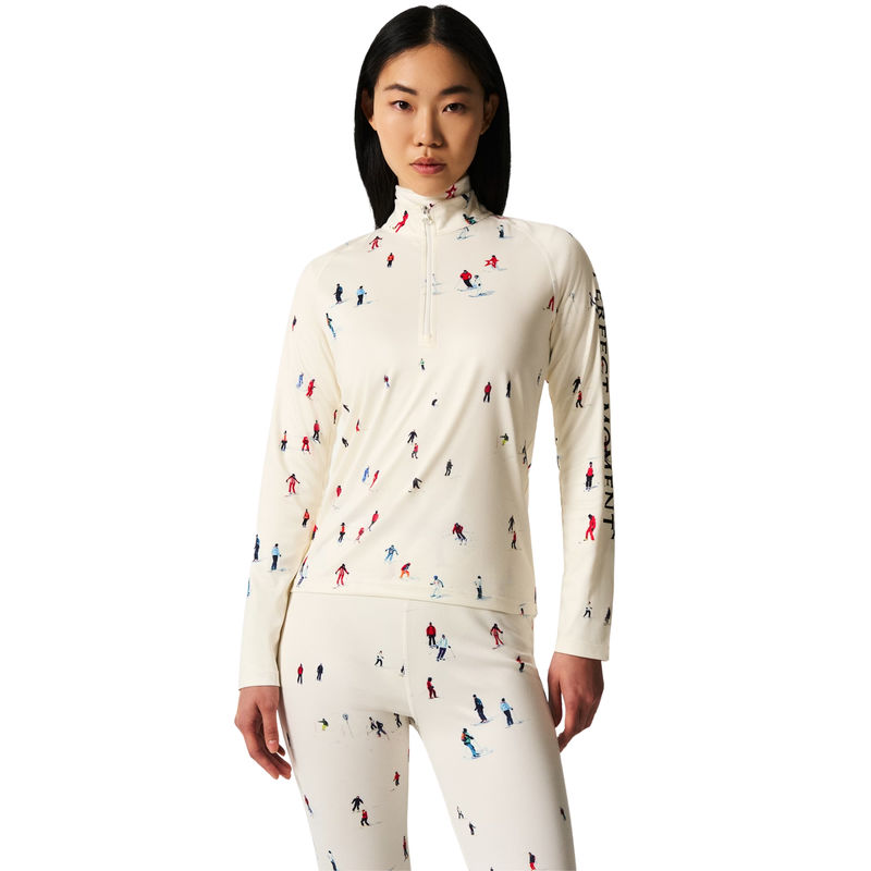 Ženski aktivni veš gornji deo Perfect Moment 1/4 zip base layer top