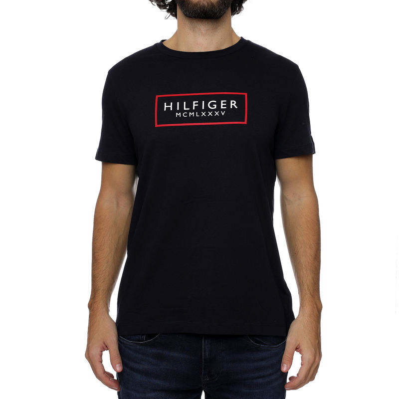 Muška majica Tommy Hilfiger BOX OUTLINE HILFIGER TEE