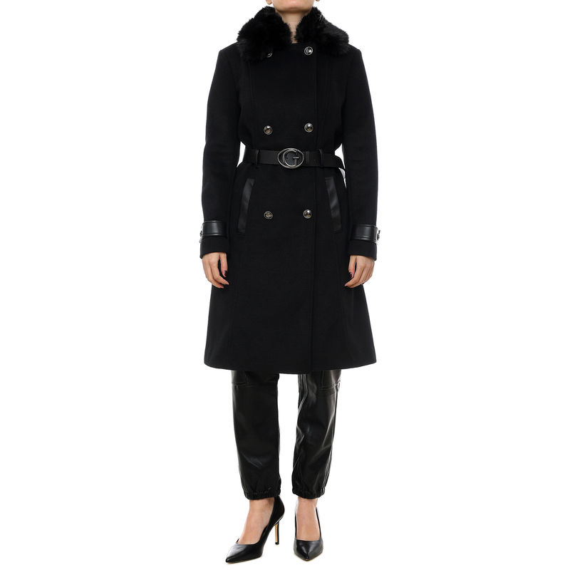 Ženski kaput Guess Amelia Double Breast Belt Coat