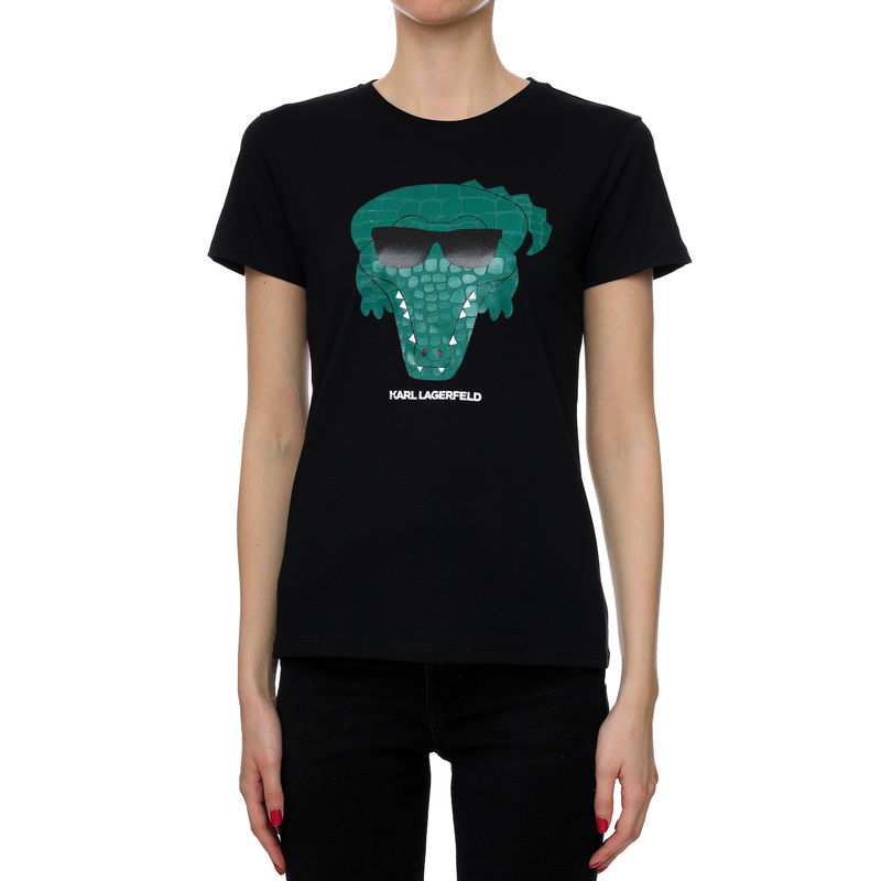 Ženska majica Karl Lagerfeld BIG IKONIK ANIMAL T-SHIRT