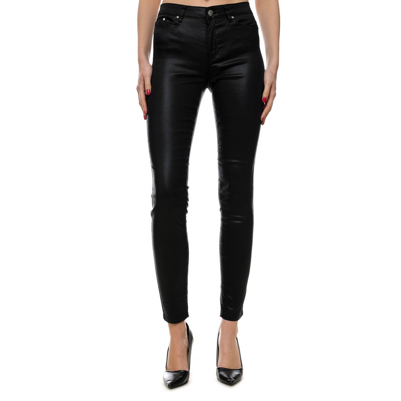 Ženske pantalone Karl Lagerfeld SKINNY METALLIC DENIM PANTS