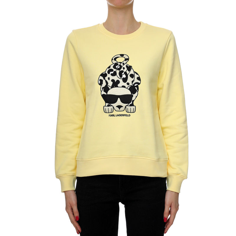 Ženski duks Karl Lagerfeld BIG IKONIK ANIMAL SWEAT