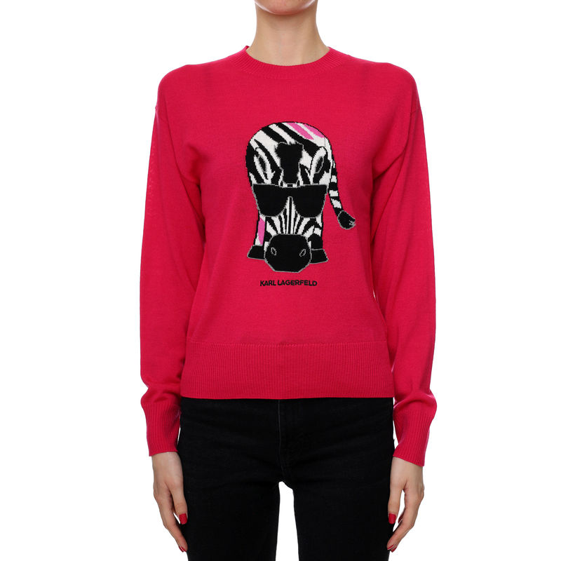 Ženski duks Karl Lagerfeld IKONIK ANIMAL SWEATER