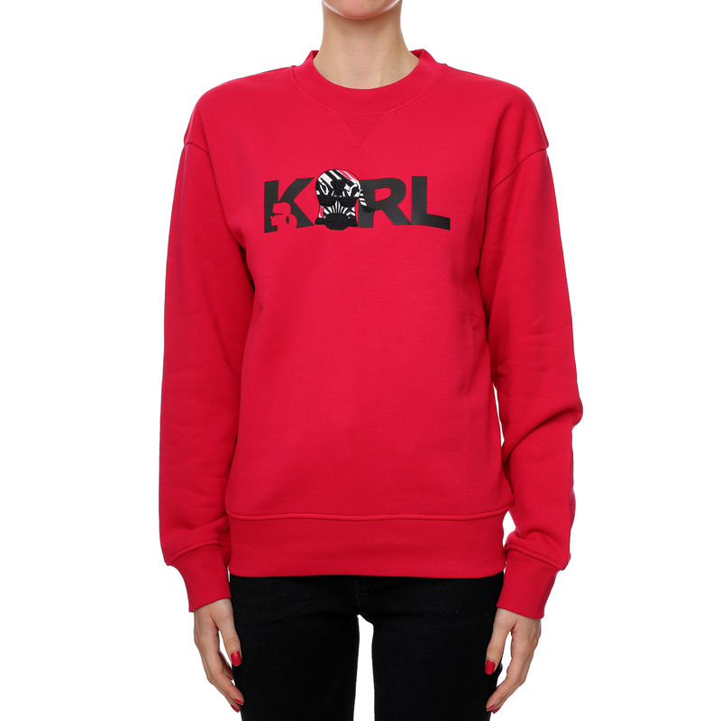 Ženski duks Karl Lagerfeld UNISEX IKONIK ANIMAL SWEAT