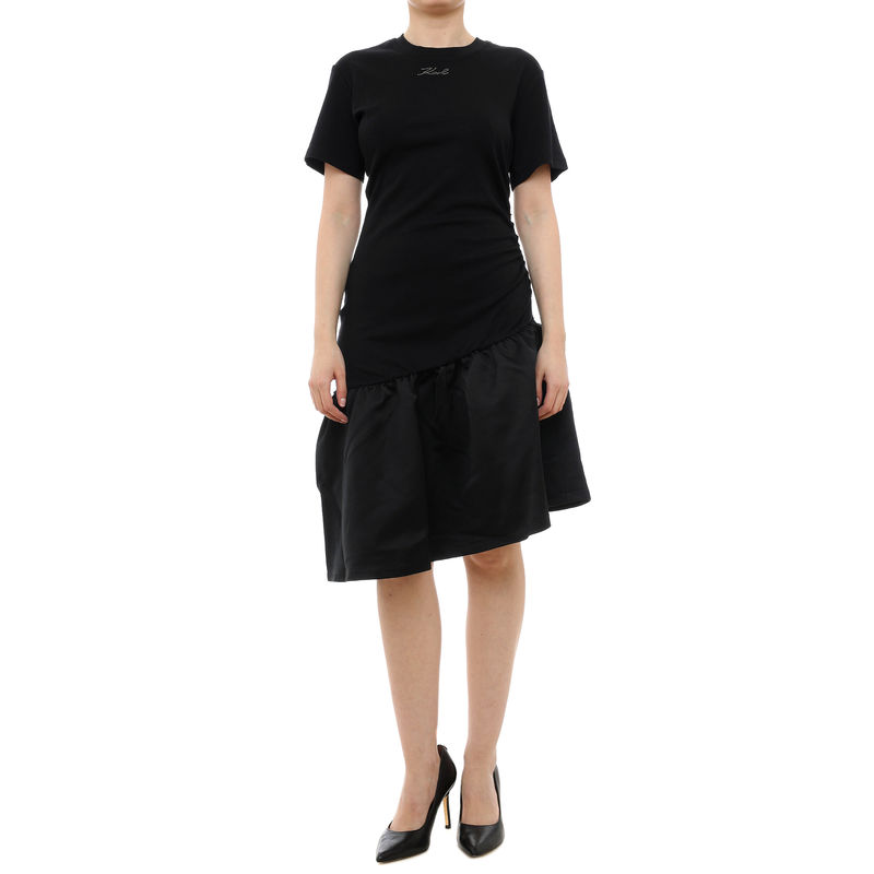 Ženska haljina Karl Lagerfeld frill t-shirt dress