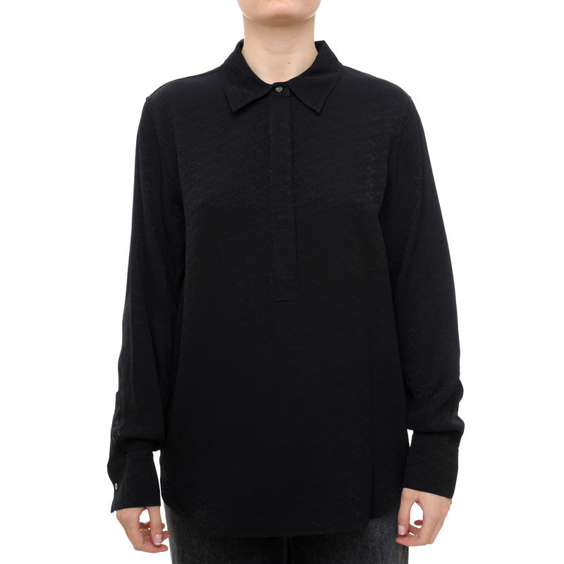 Ženska košulja Karl Lagerfeld logo jacquard fluid blouse