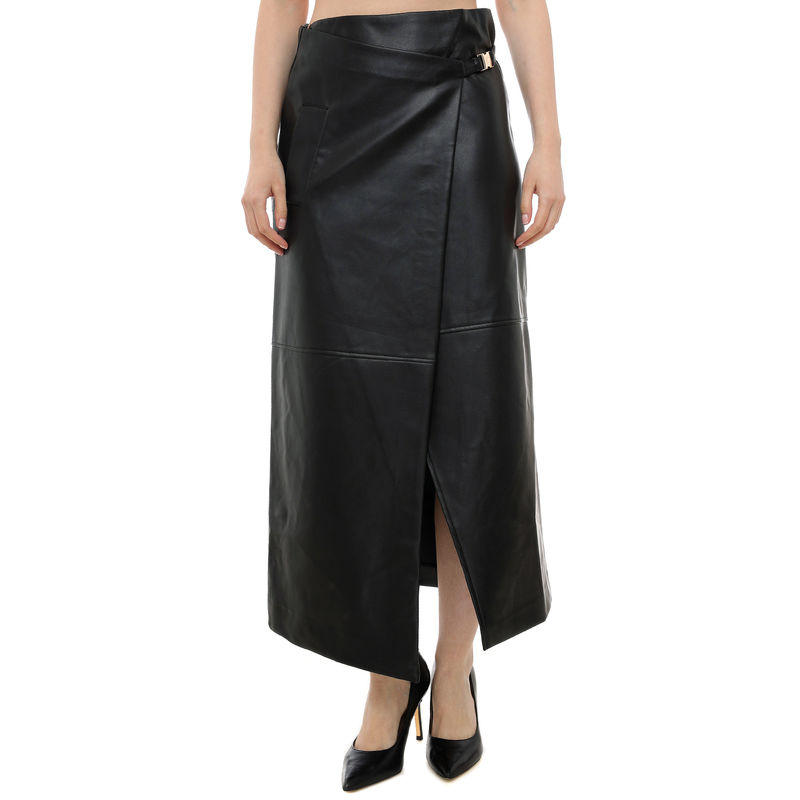 Ženska suknja Lola Leather-effect pencil skirt with side detail