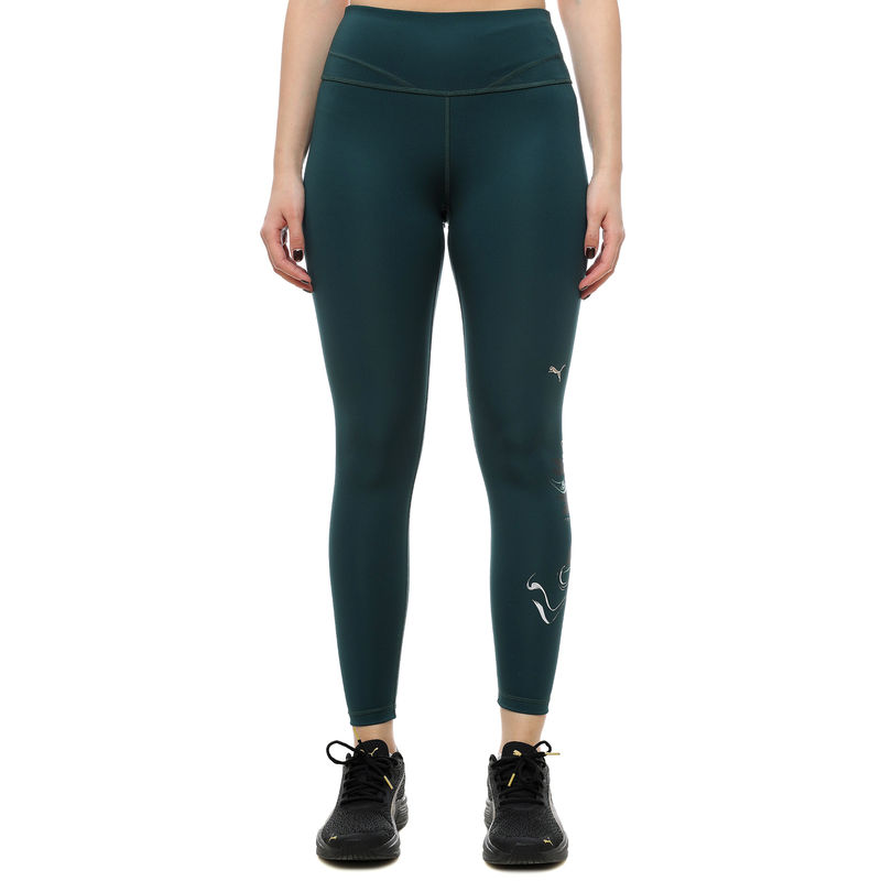 Ženska trenerka donji deo Puma W green terrains graphic tight - hw 7/8