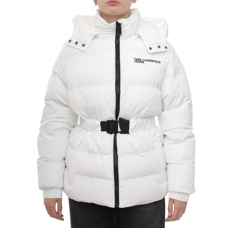 Ženska zimska jakna Karl Lagerfeld belted puffer