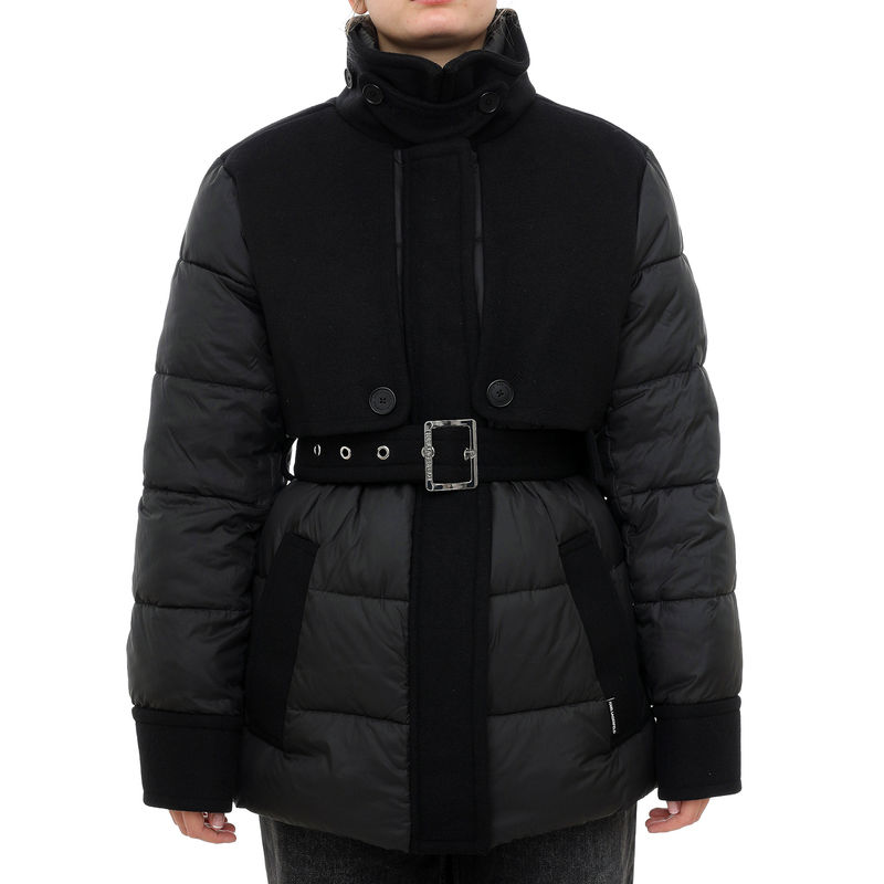 Ženska zimska jakna Karl Lagerfeld mix media short padded coat