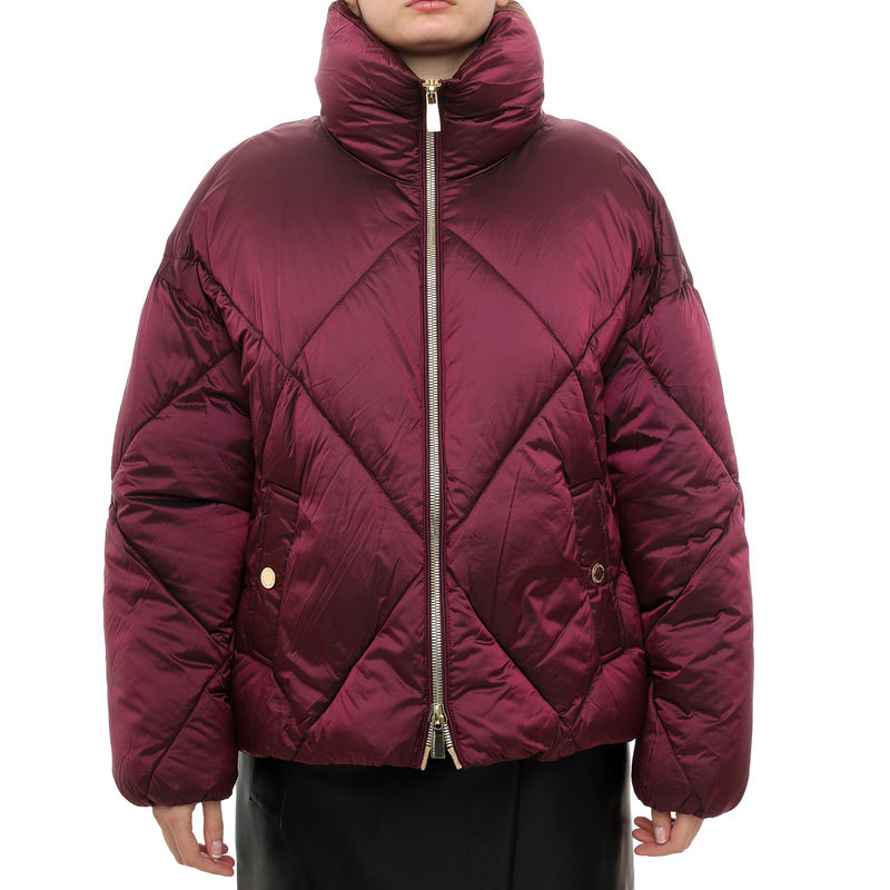 Ženska zimska jakna Lola By maite metallic quilted midi anorak