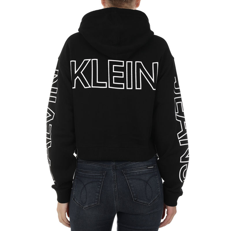 enski duks Calvin Klein BLOCKING STATEMENT LOGO HOODIE