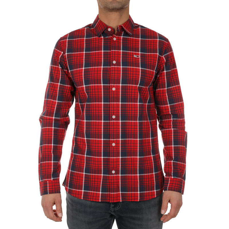 Muška košulja Tommy Hilfiger TJM POPLIN MULTI CHECK SHIRT