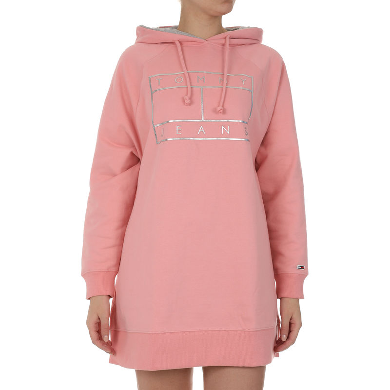 Ženska haljina Tommy Hilfiger TJW LOGO HOODIE DRESS