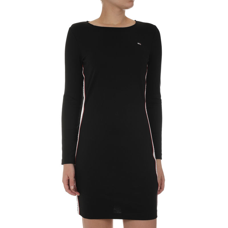 Ženska haljina Tommy Hilfiger TJW TAPE DETAIL BODYCON DRESS