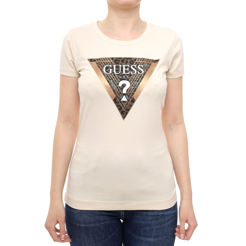 Ženska majica Guess Ss cn leo triangle tee