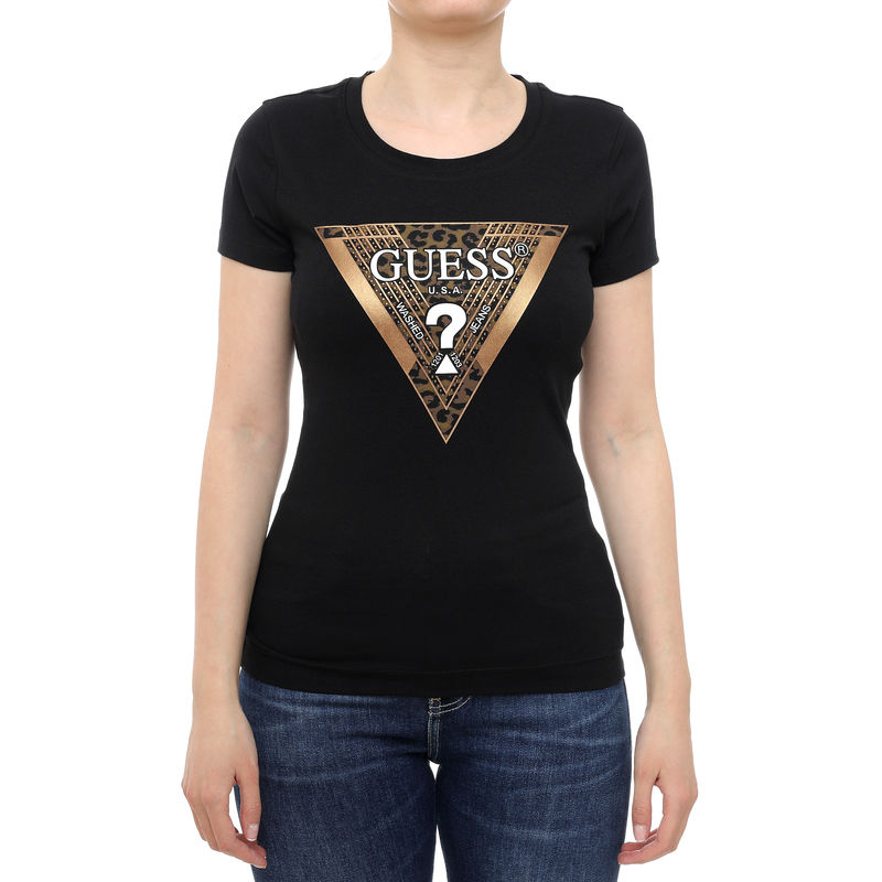 Ženska majica Guess Ss cn leo triangle tee