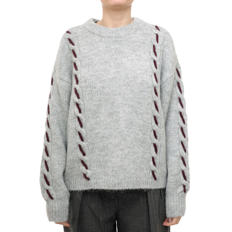 Ženski džemper Vero Moda Ilina o-neck handstitch pullover