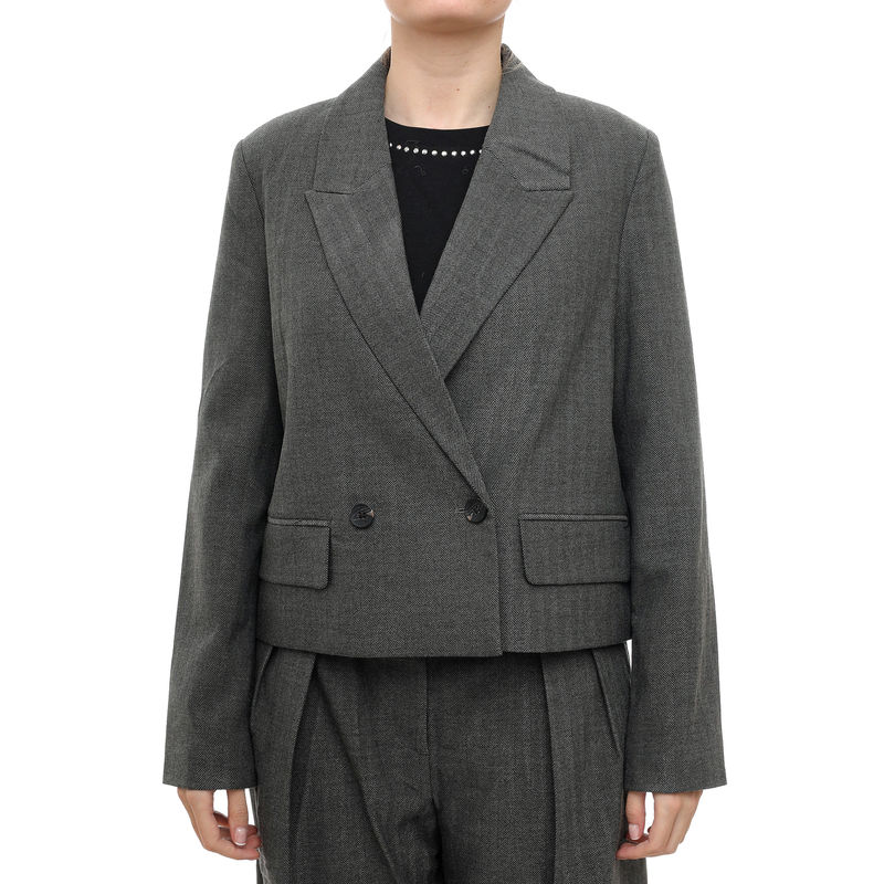 Ženski sako Vero Moda Haya short herringbone blazer