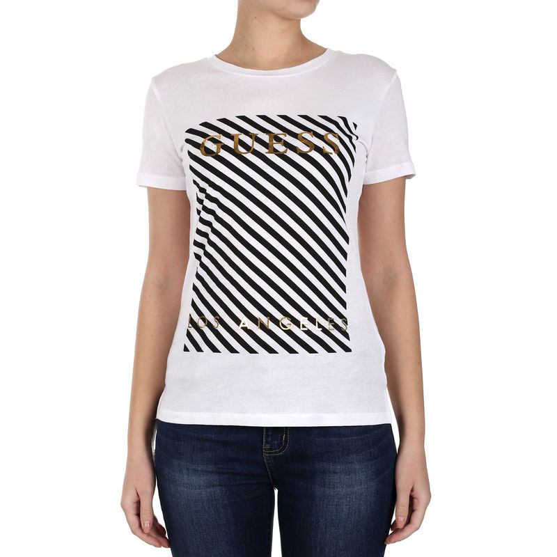 Ženska majica Guess SS CN STRIPES TEE