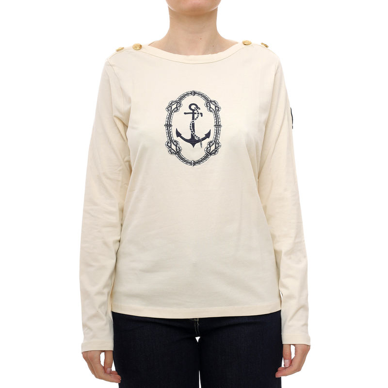 Ženski duks Marina Militare T-Shirt M/L Panna