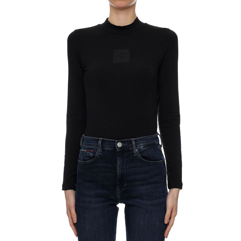 Ženski top Calvin Klein CK BOX MOCK NECK BOD