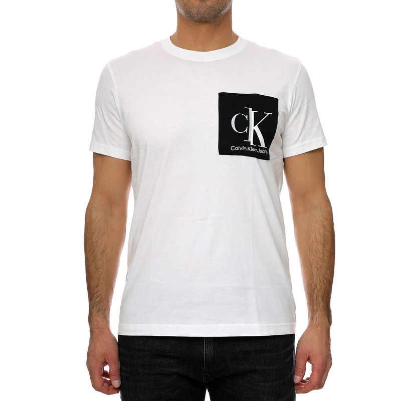 Muška majica Calvin Klein SPLICED CK POCKET TE