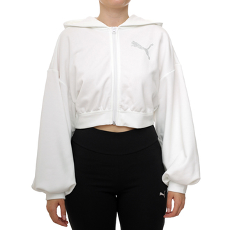 Ženski duks sa zipom i kapuljačom Puma Ess graphic bedazzled fz hoodie tr