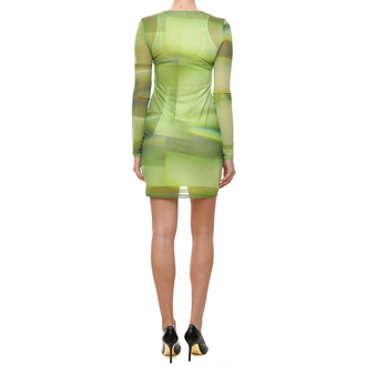 Ženska haljina Calvin Klein Illuminated Aop Mesh Dress