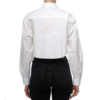 Ženska košulja Calvin Klein Woven Label Cropped Ls Shirt