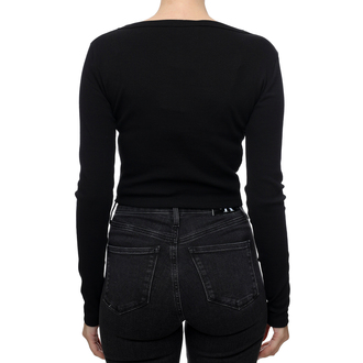 Ženski džemper Calvin Klein Woven Label Rib Ls Cardigan