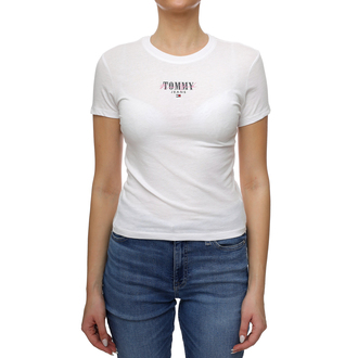 Ženska majica Tommy Hilfiger Slim Essntl Logo 1 Tee Ext