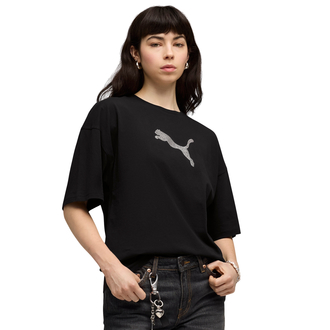 Ženska majica Puma Ess graphics leo luxe bedazzled oversized tee