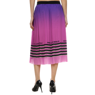 Ženska suknja Karl Lagerfeld Striped Pleat Skirt