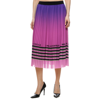 Ženska suknja Karl Lagerfeld Striped Pleat Skirt
