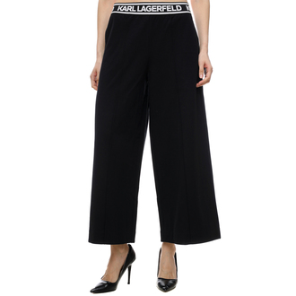 Ženske pantalone Karl Lagerfeld Double Jersey Culottes