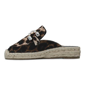 Ženske sandale Lola Flat Animal Print Espadrilles