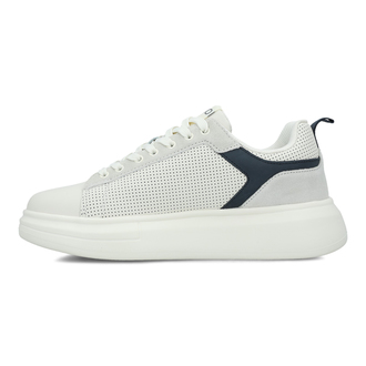 Muške patike Liu Jo Big 05 - Sneaker Cow Suede/Perforated Milk/Blue